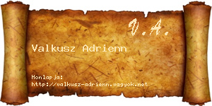 Valkusz Adrienn névjegykártya